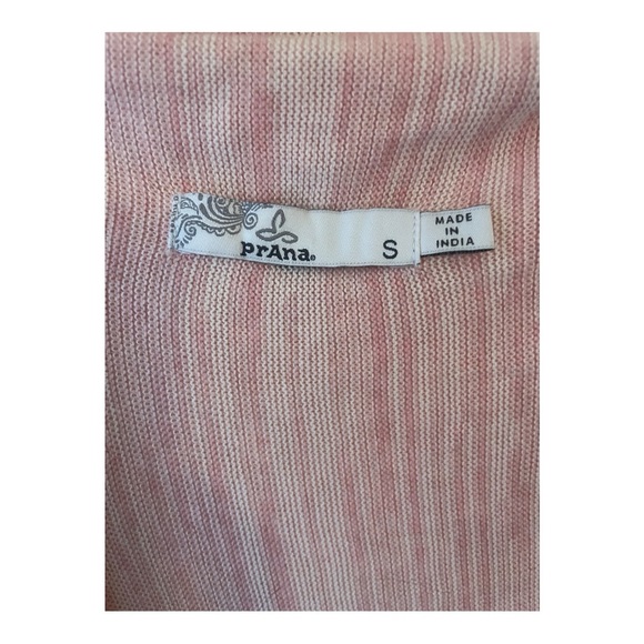 Prana Pink Bubblegum Blush Loveland Wrap Cardigan Sweater Size Smallll - Picture 11 of 11